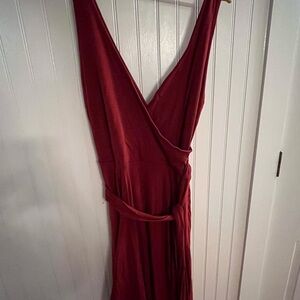 Moda International Burgundy Wrap Dress